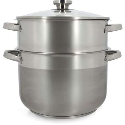 Couscoussier - MENASTYL - 4615450 - Roestvrij staal - 10 liter - Geschikt voor alle kookplaten, inclusief inductie