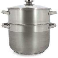 Couscoussier - MENASTYL - 4615450 - Roestvrij staal - 10 liter - Geschikt voor alle kookplaten, inclusief inductie