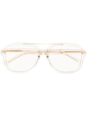 Saint Laurent Eyewear lunettes de vue à monture carrée - Tons neutres