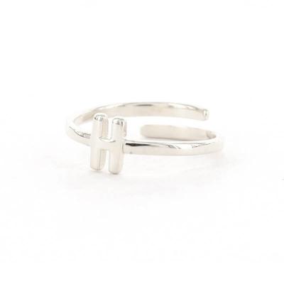 Imotionals Ring Letter H Zilver
