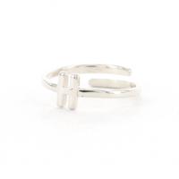 Imotionals Ring Letter H Zilver