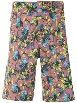 Amir Slama short de bain imprimé - Rouge