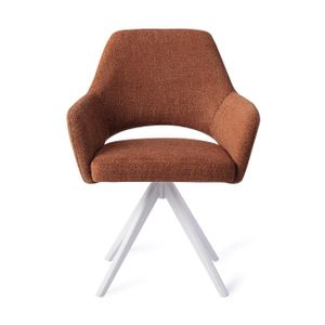 Jesper Home Yanai eetkamerstoel Tuscan Terra turn white