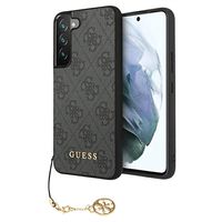 Guess 4G Charms Collection Samsung Galaxy S23 5G Hybride Hoesje - Grijs - thumbnail