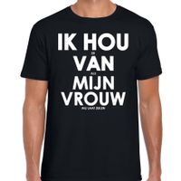 Ik hou er van als mijn vrouw mij laat zeilen cadeau t-shirt zwart heren - thumbnail