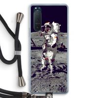 Spaceman: Sony Xperia 5 II Transparant Hoesje met koord