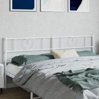Hoofdbord 193 cm metaal wit
