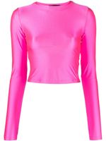 STYLAND t-shirt crop à manches longues - Rose - thumbnail