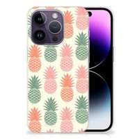 Apple iPhone 14 Pro Siliconen Case Ananas - thumbnail
