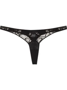 Kiki de Montparnasse string Coquette en dentelle - Noir