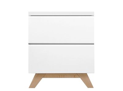 Bopita Lynn nachtkastje greeploos - Wit/Naturel Bopita Lynn nachtkastje greeploos - Wit/Naturel