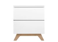 Bopita Lynn nachtkastje greeploos - Wit/Naturel - thumbnail