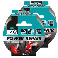 2x Power repair tape grijs 10 meter