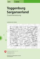 Wandelkaart - Topografische kaart 5015 Toggenburg - Sarganserland | Sw - thumbnail