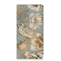 Smart Cover voor Samsung Galaxy A05s Vintage Bird Flowers