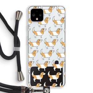 Doggy: Pixel 4 XL Transparant Hoesje met koord