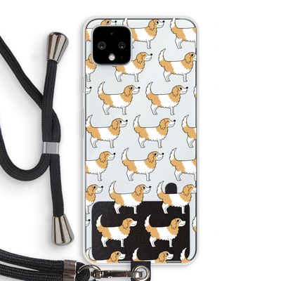 Doggy: Pixel 4 XL Transparant Hoesje met koord