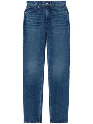 RE/DONE jean droit 70's à taille haute - Bleu