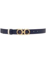 Ferragamo ceinture réversible à boucle Gancini - Bleu