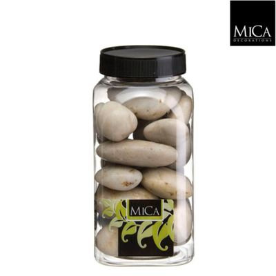 Stenen beige fles 1 kilogram - Mica decorations