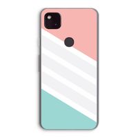 Strepen pastel: Google Pixel 4a 5G Transparant Hoesje