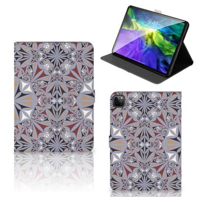 iPad Pro 11 2020/2021/2022 Leuk Tablet hoesje Flower Tiles iPad Pro 11 2020/2021/2022 Leuk Tablet hoesje Flower Tiles