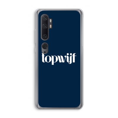 Topwijf Navy: Xiaomi Mi Note 10 Pro Transparant Hoesje