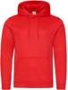 Just Cool JH006 Sports Polyester Hoodie - Fire Red - XXL