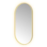 Hotbath &More Mirrors Oval LED Badkamerspiegel - Ovaal - 120 x 60 cm - Geborsteld Messing Pvd