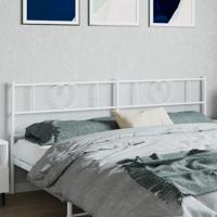 Hoofdbord 200 cm metaal wit