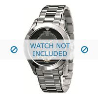 Armani horlogeband AR4639 Staal Zilver 22mm