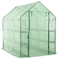 Inloopkas met 12 schappen 143x214x196 cm staal