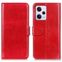 Xiaomi Redmi Note 12 Pro Wallet Case met Magnetische Sluiting - Rood