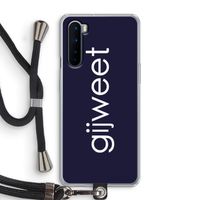Gijweet: OnePlus Nord Transparant Hoesje met koord Gijweet: OnePlus Nord Transparant Hoesje met koord