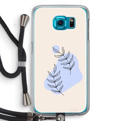 Leaf me if you can: Samsung Galaxy S6 Transparant Hoesje met koord