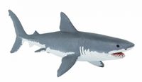 Safari zeedieren Witte haai junior 16 cm grijs/wit - thumbnail