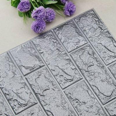 2 PC'S zelf klevende waterdichte TV achtergrond bakstenen Wallpapers 3D muur sticker woonkamer wallpaper muurschildering slaapkamer decoratieve stick