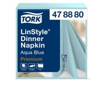 Dinerservet tork linstyle premium 50 vel aquablauw | 12 stuks