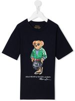 POLO RALPH LAUREN KIDS t-shirt à imprimé ourson - Bleu