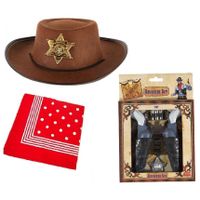 Cowboy verkleedset voor kinderen - Hoed - Revolvers - cowboy zakdoek - thumbnail