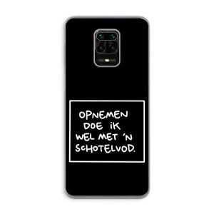 Schotelvod: Xiaomi Redmi Note 9 Pro Transparant Hoesje