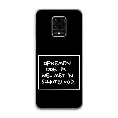 Schotelvod: Xiaomi Redmi Note 9 Pro Transparant Hoesje