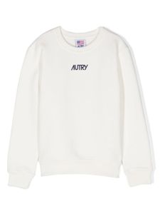 Autry Kids logo-print cotton sweatshirt - Blanc