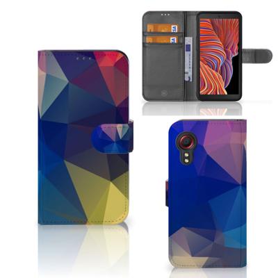 Samsung Galaxy Xcover 5 | Book Case | Polygon Dark