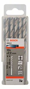 Bosch Accessoires Metaalboren HSS-G, Standard 7,2 x 109 x 69 mm 10st - 2608595337