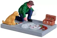 Lemax sidewalk chalk artist kerstdorp figuur type 3 2017