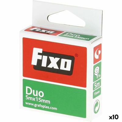 Dubbelzijdig plakband Fixo 15 mm x 5 m (10 Stuks)