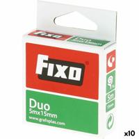 Dubbelzijdig plakband Fixo 15 mm x 5 m (10 Stuks)