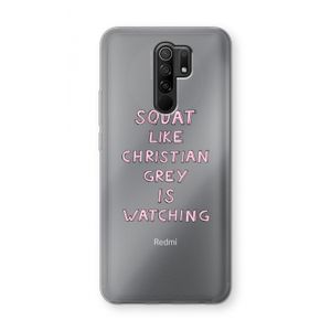Christian Grey: Xiaomi Redmi 9 Transparant Hoesje