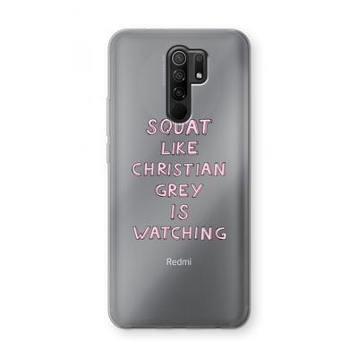 Christian Grey: Xiaomi Redmi 9 Transparant Hoesje